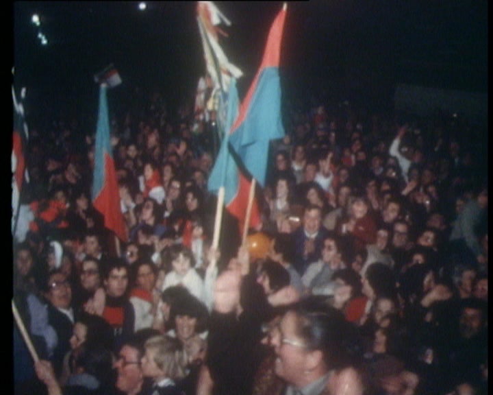 Campanha eleitoral de Ramalho Eanes em Coimbra