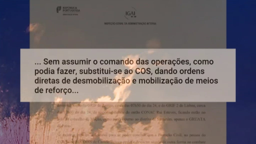 Inquérito incêndio em Mação