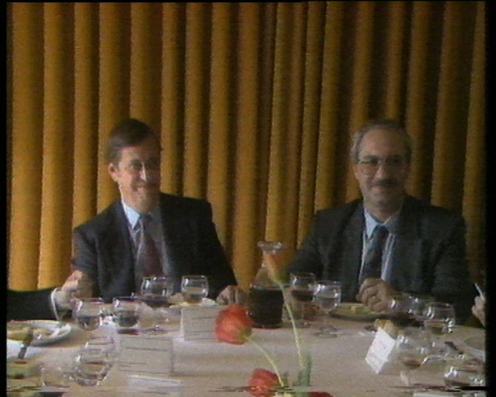 Almoço entre representantes da Hispano Americano e empresários portugueses