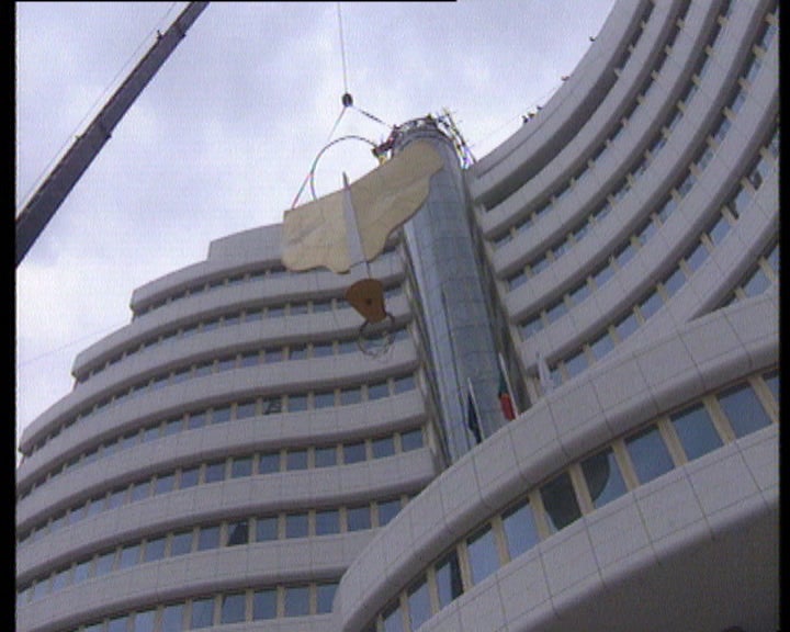 Figura do arcanjo São Gabriel na Marconi