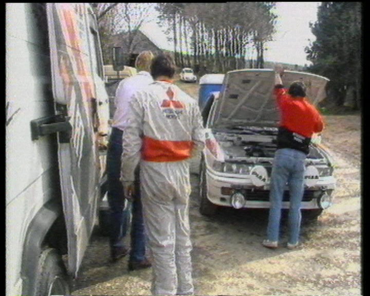 Treinos de Ari Vatanen para o Rali de Portugal