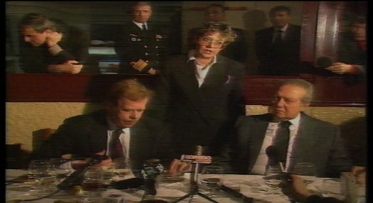Almoço de Mário Soares com Václav Havel