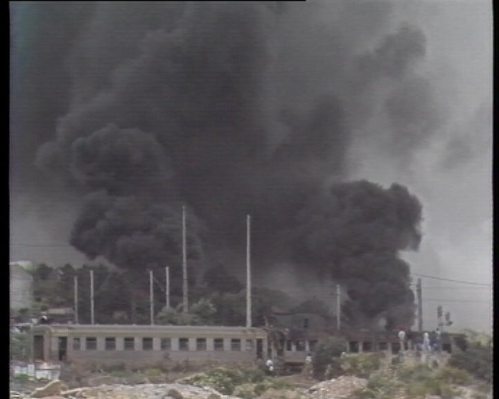Simulacro de acidente ferroviário