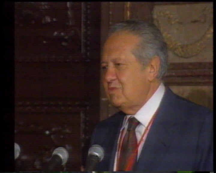 Visita de Mário Soares ao México