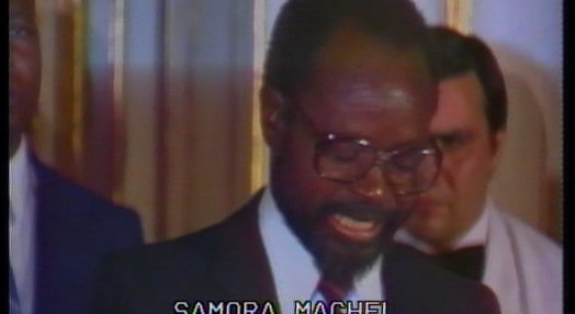 Discursos de Samora Machel e Ramalho Eanes