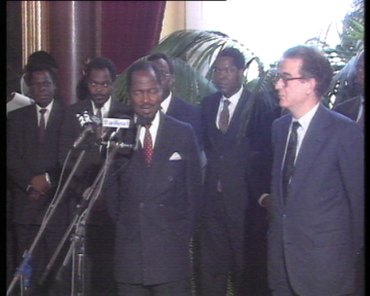 1.º dia da visita oficial de Joaquim Chissano, Presidente de Moçambique