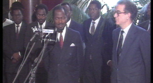 1.º dia da visita oficial de Joaquim Chissano, Presidente de Moçambique