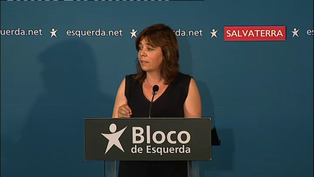 Conferência de imprensa de Catarina Martins