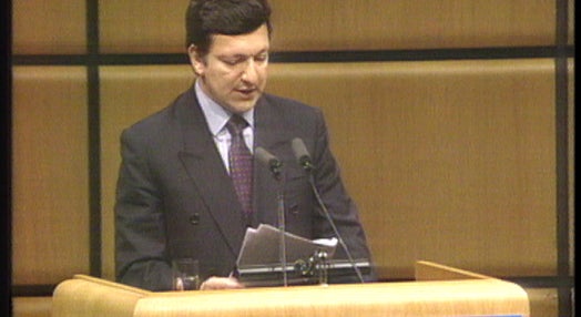Durão Barroso na conferência da ONU