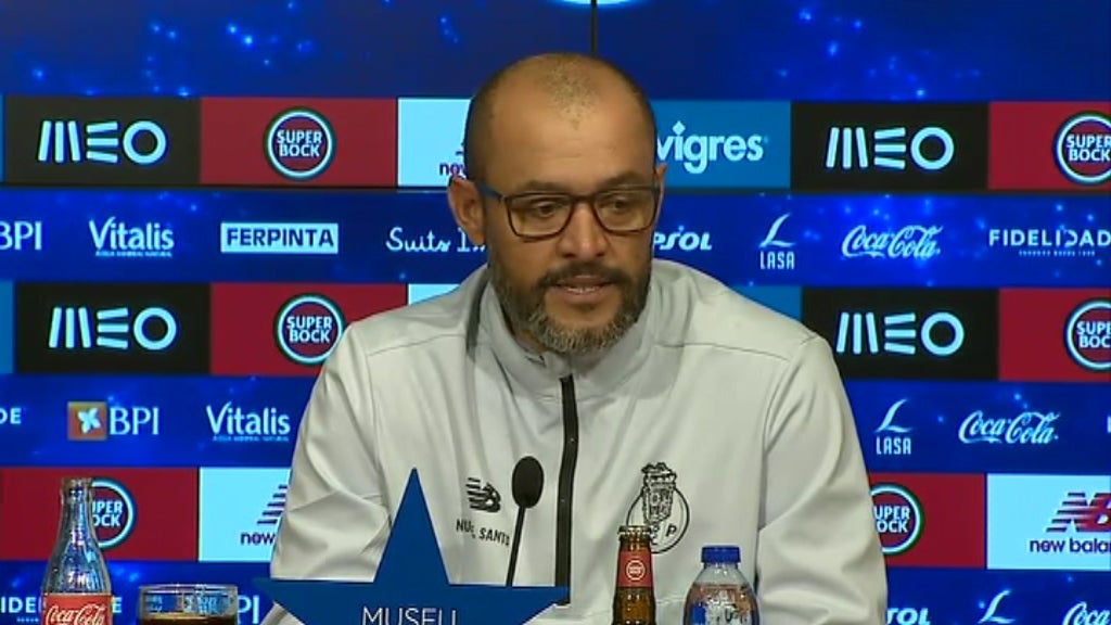 Futebol: conferência de imprensa de Nuno Espírito Santo
