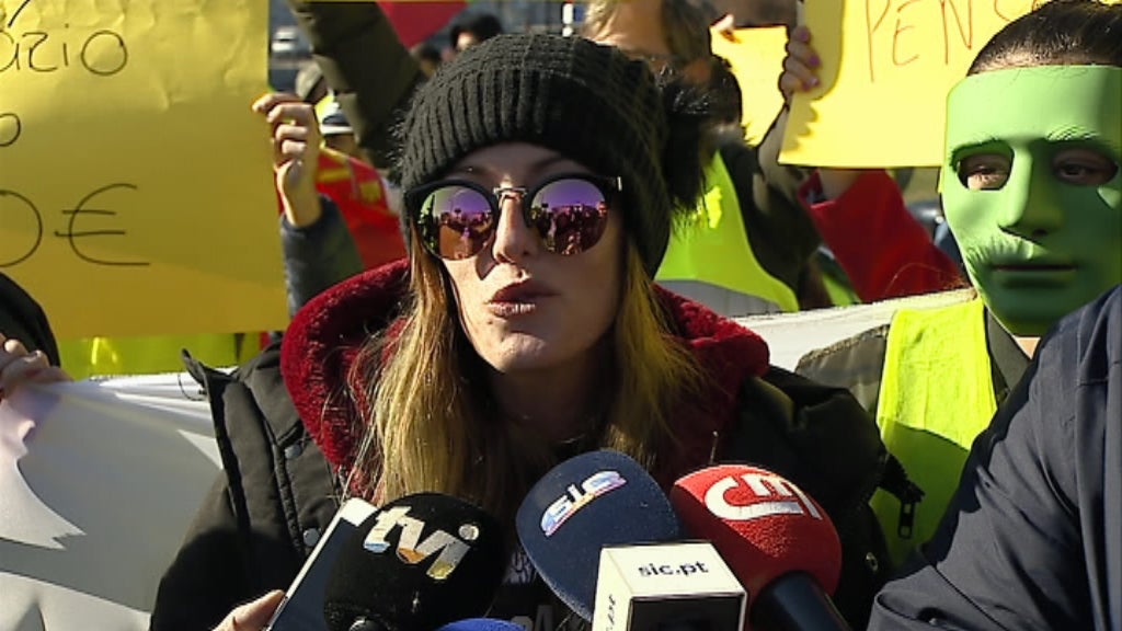 Manifestação dos coletes amarelos em Lisboa