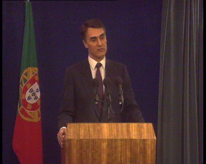 Conferência de imprensa de Cavaco Silva