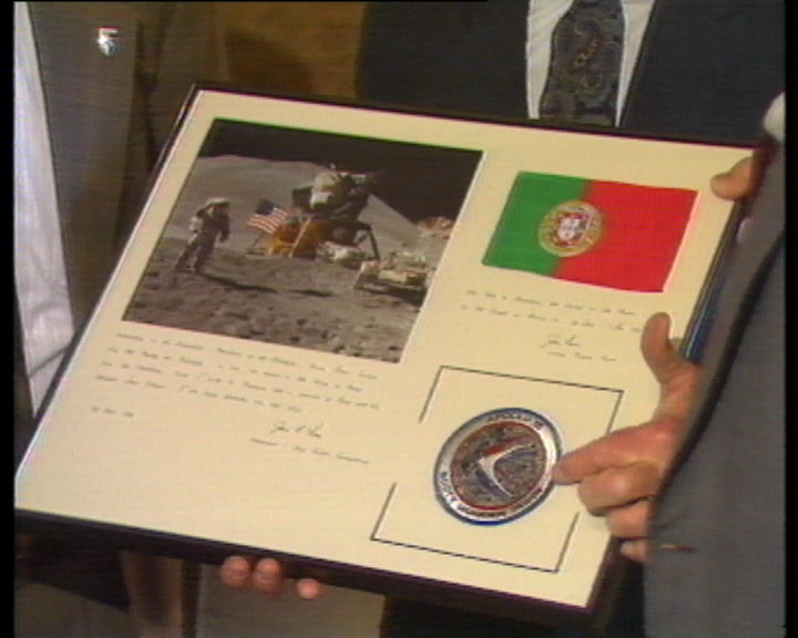 Encontro de Mário Soares com James Irwin