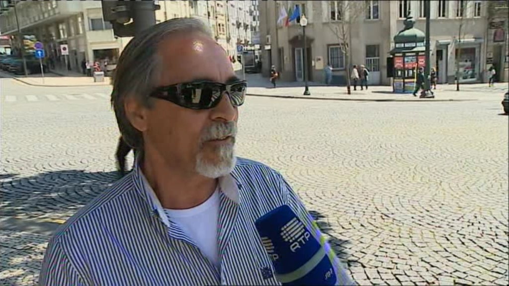 Protesto dos taxistas no Porto