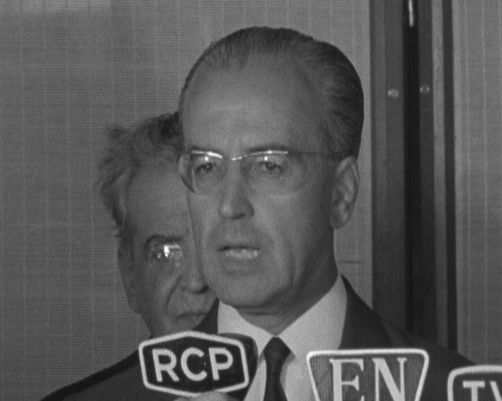 Chegada a Lisboa do Ministro do Exército vindo da Guiné e de Angola