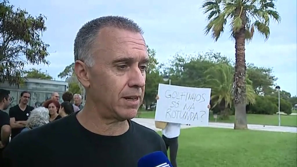 Protesto contra as dragagens do Sado em Setúbal