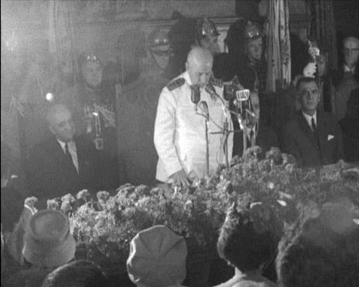 Visita de Américo Tomás a Espinho