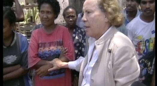 Maria Barroso em Timor-Leste