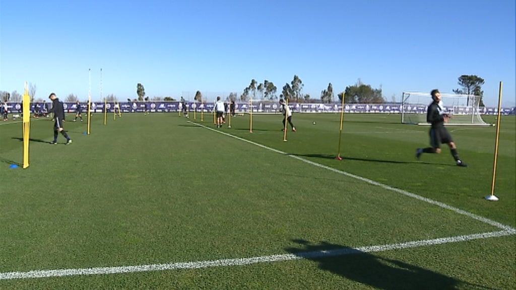 Futebol: treino do FC Porto