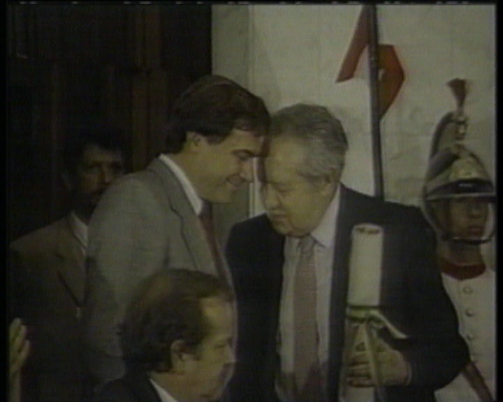 Mário Soares visita o Brasil