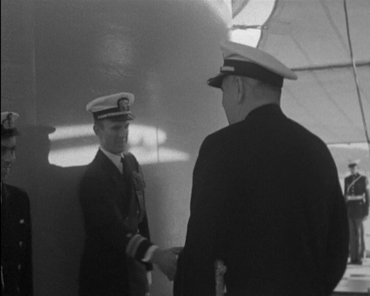 Quintanilha Dias visita o cruzador Des Moines