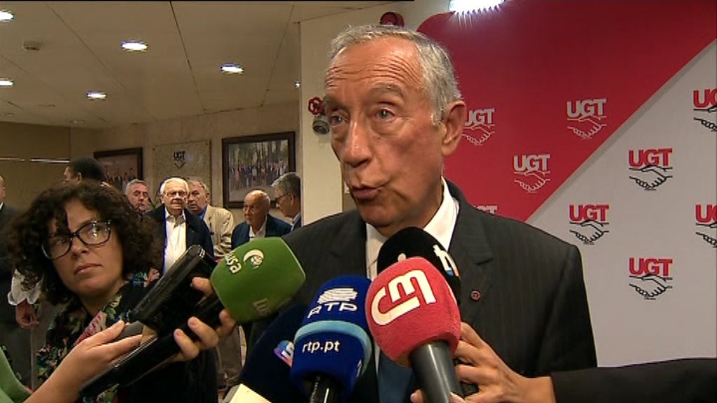 Marcelo Rebelo de Sousa e António Costa sobre Tancos