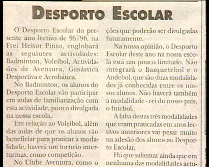 Edição do jornal escolar