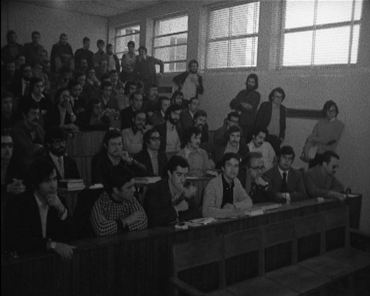 Reunião dos estudantes da Faculdade de Direito de Lisboa