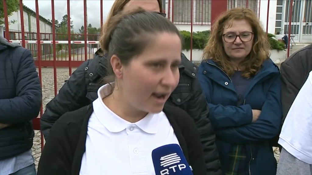 Manifestação de trabalhadores da fábrica de calçado Sioux