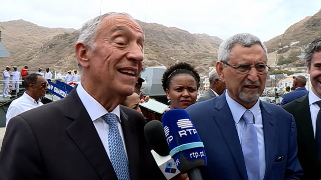 Marcelo Rebelo de Sousa na Ilha Brava