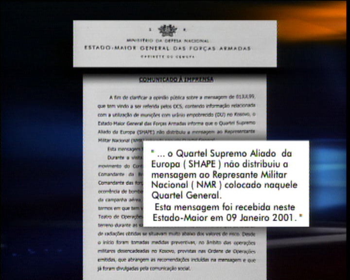 Comunicado à imprensa do Estado-Maior General das Forças Armadas