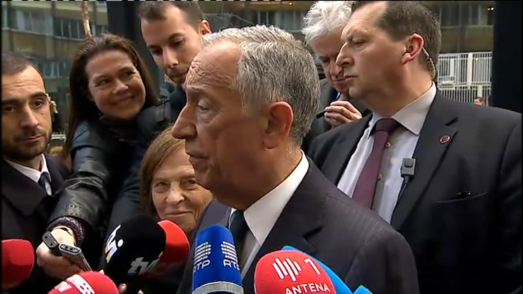 Marcelo Rebelo de Sousa em Bruxelas