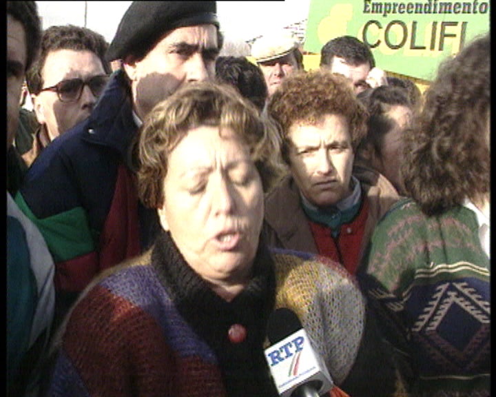 Protesto dos feirantes de Famalicão