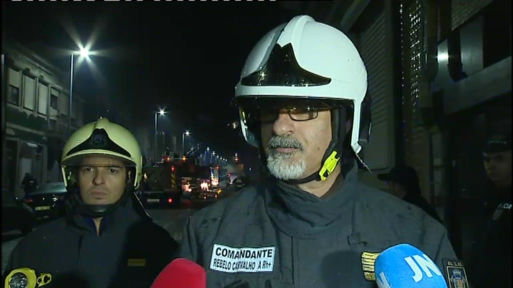 Incêndio na Baixa do Porto