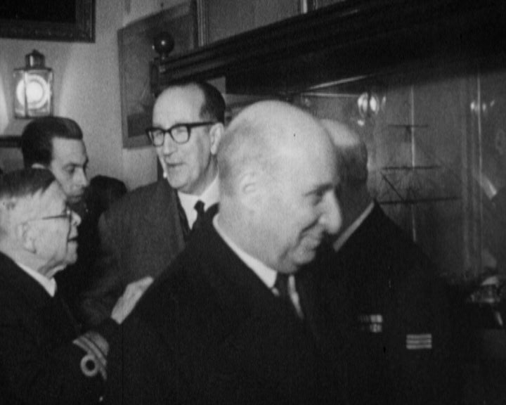 Quintanilha Dias nas instalações provisórias do Museu de Marinha