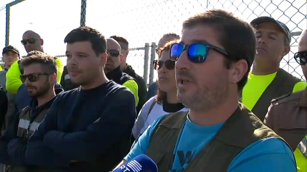 Protesto no Porto de Setúbal