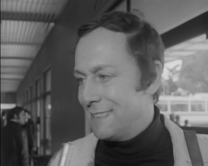 Maurice Ronet no Aeroporto de Lisboa