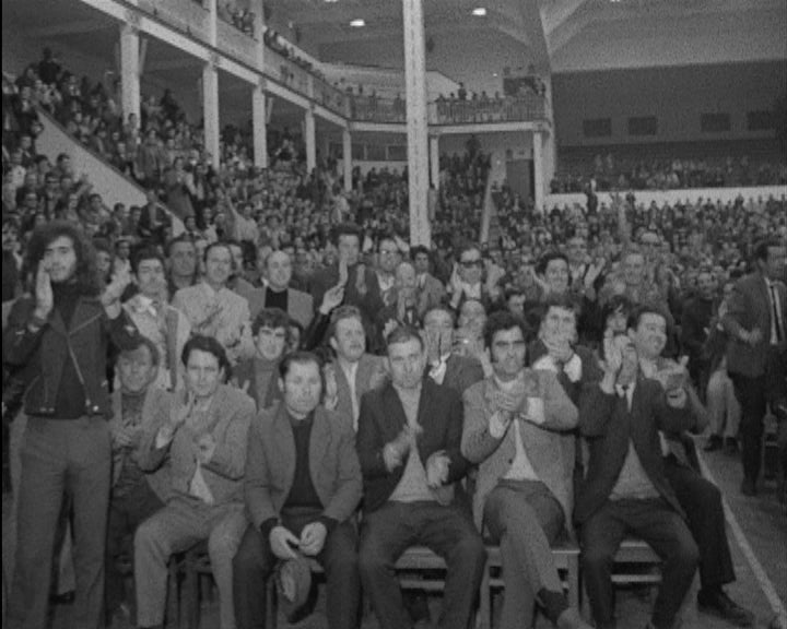 Reunião de trabalhadores da construção civil em Lisboa