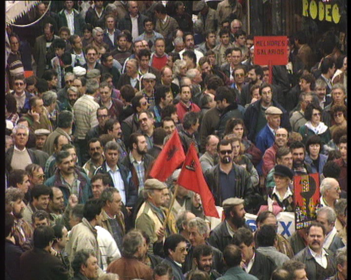 Manifestação de trabalhadores