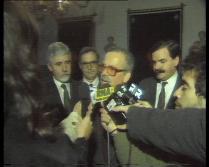 Reunião de Mário Soares com Alta Autoridade para a Comunicação Social