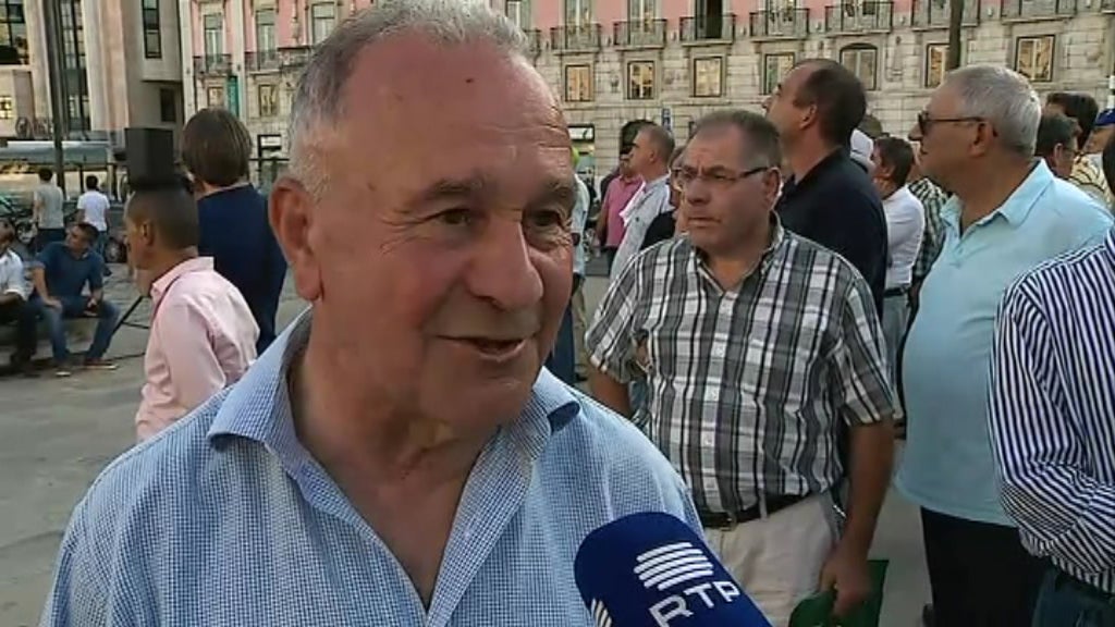 Taxistas em protesto