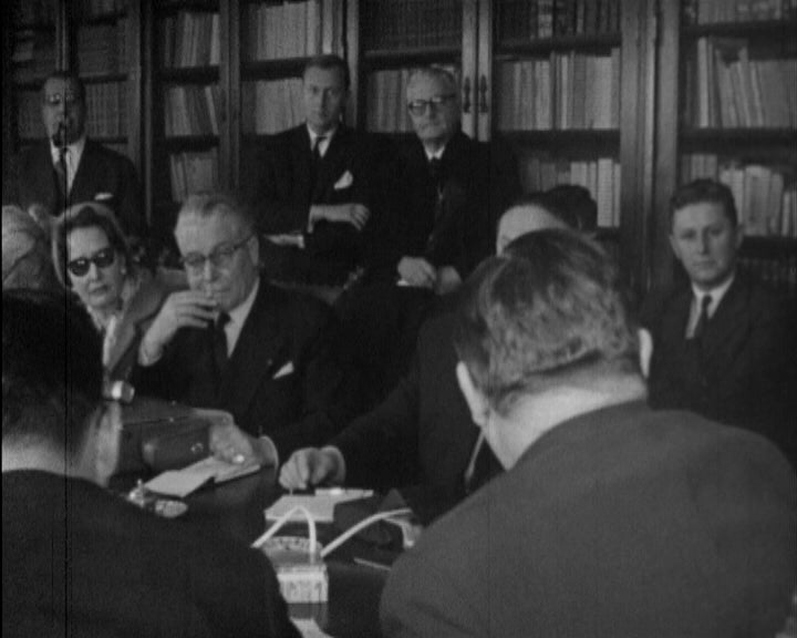 Conferência de imprensa de Franz Josef Strauss