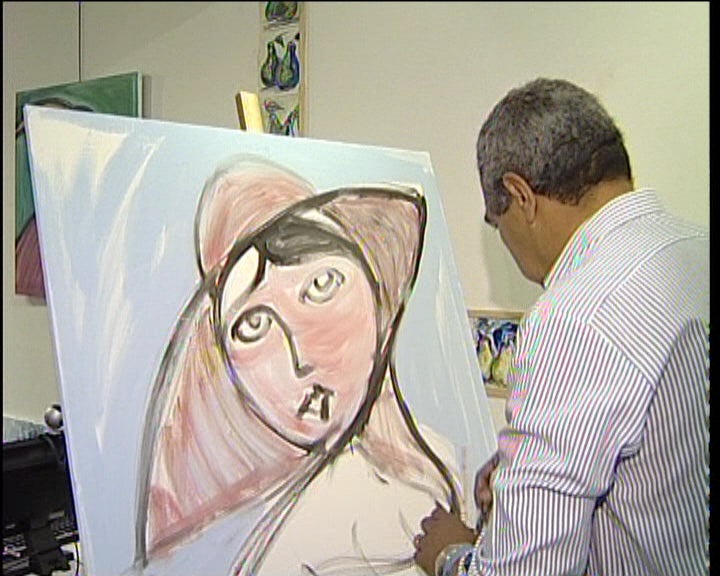 Pintor tenta recorde do Guinness