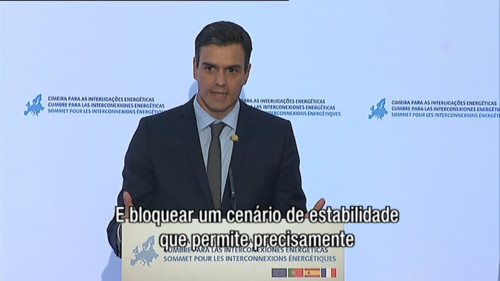 Declarações de Pedro Sánchez