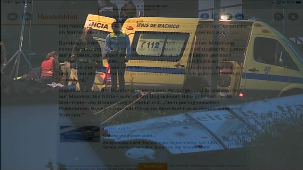 Reações ao acidente na Madeira