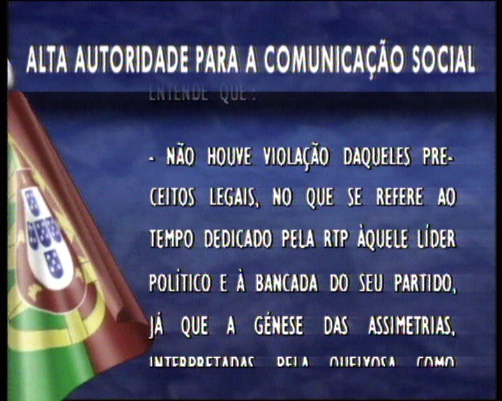 Comunicado da Alta Autoridade Comunicação Social