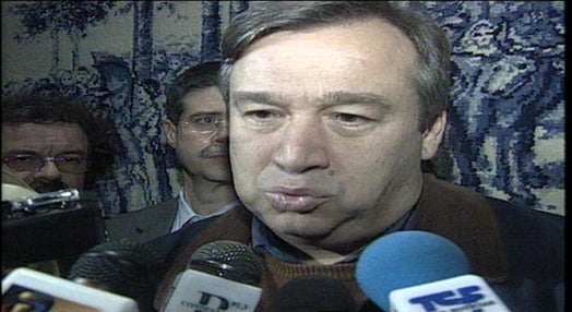 António Guterres comenta detenção de Vale e Azevedo