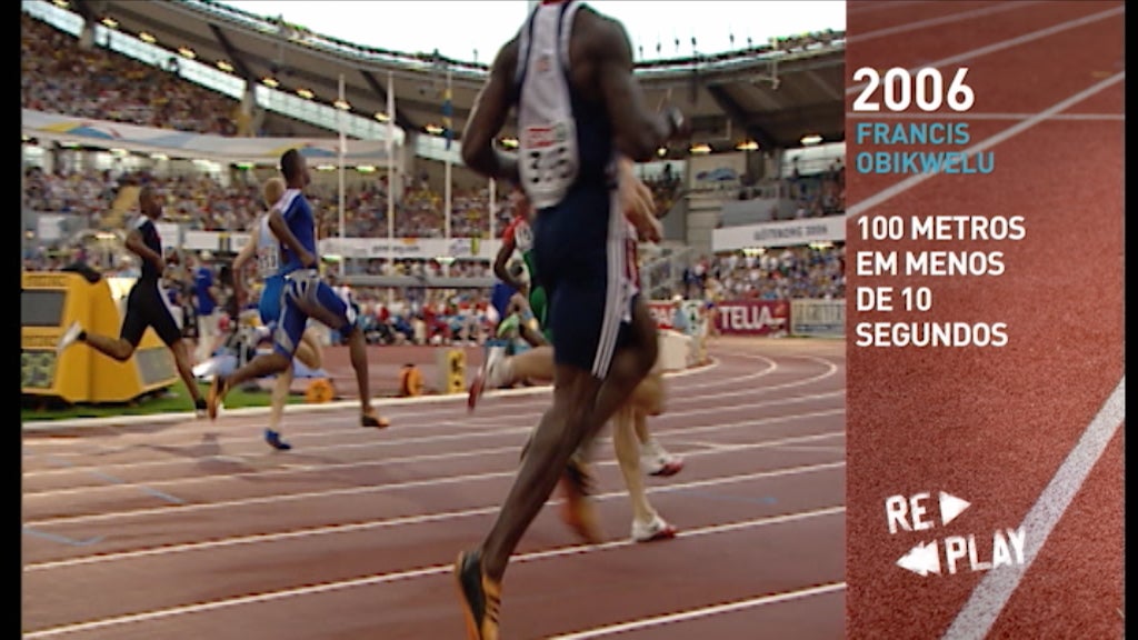 2006 Francis Obikwelu 100 Metros em menos de 10 segundos