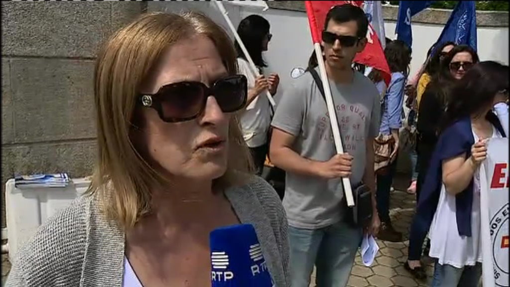 Enfermeiros em protesto