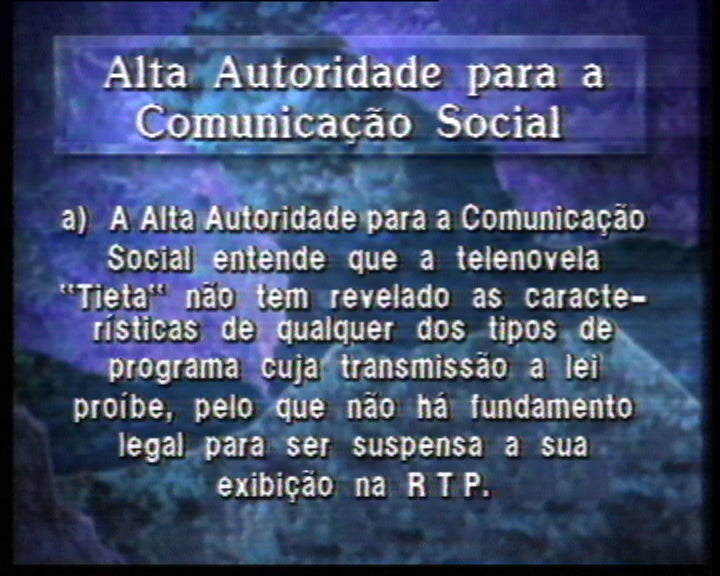 Comunicado da Alta Autoridade para a Comunicação Social